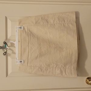 Yellow polka dot skirt